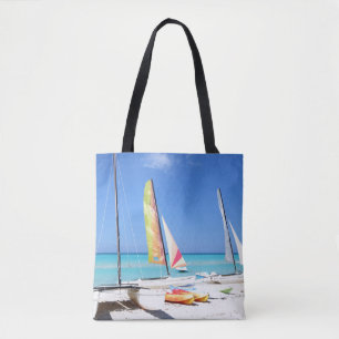 Bolsa Tote Caiaque, catamarãs e praia cubana de Kayaks