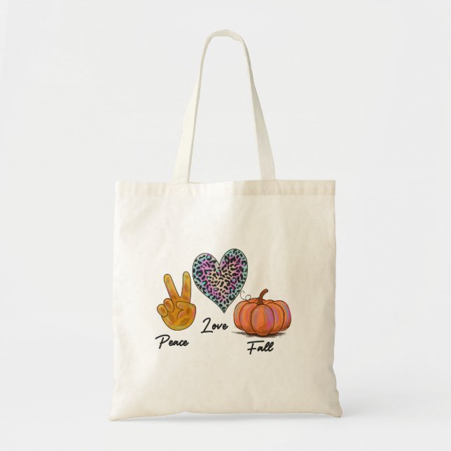 Bolsa Tote Cair do Amor pela Paz (Frente)
