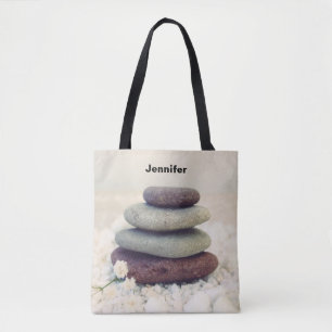Bolsa Tote Cairo Meditativo de Pedras Empilhadas