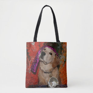 Bolsa Tote Caixa de fortuna do golden retriever