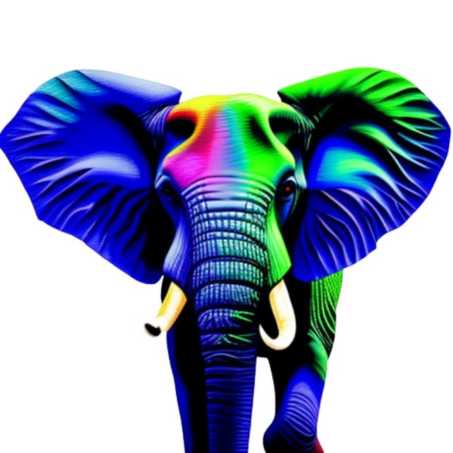 Bolsa Tote Caixa de Presente de Vidro de Trivet de Elefante V (Criador carregado)