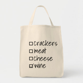Bolsa Tote Caixa de Seleção Charcuterie Wine Cute