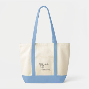 Bolsa Tote Caixas de verificação comunicam