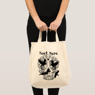 Bolsa Tote Calaveras Decorativas do Halloween