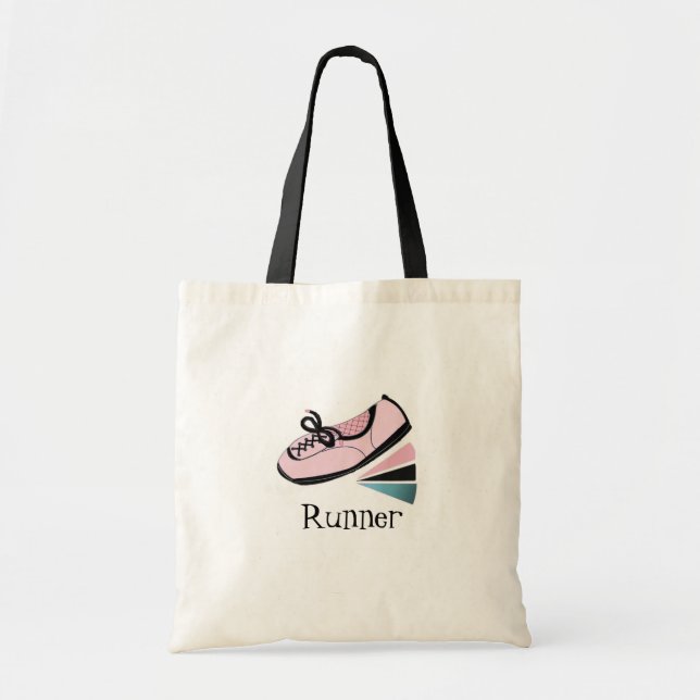 Bolsa Tote Calçado rosa em execução - Runner (Frente)