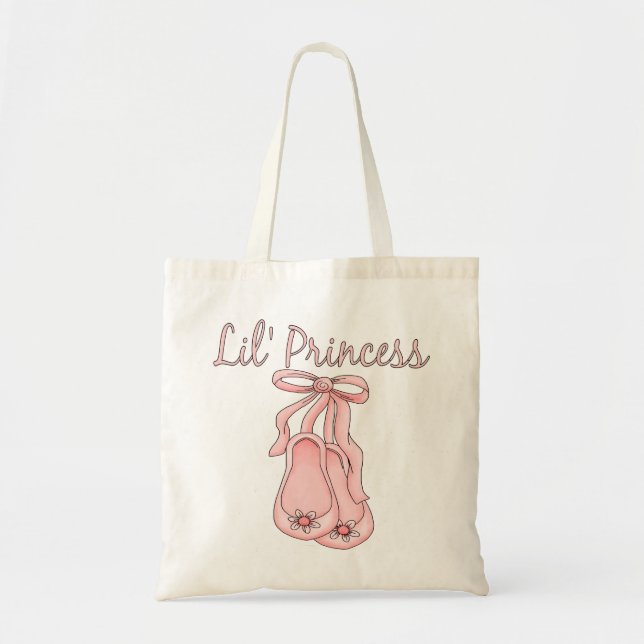 Bolsa Tote Calçados 1 da princesa balé   de Lil (Frente)