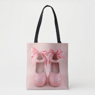 Bolsa Tote calçados rosa adoráveis