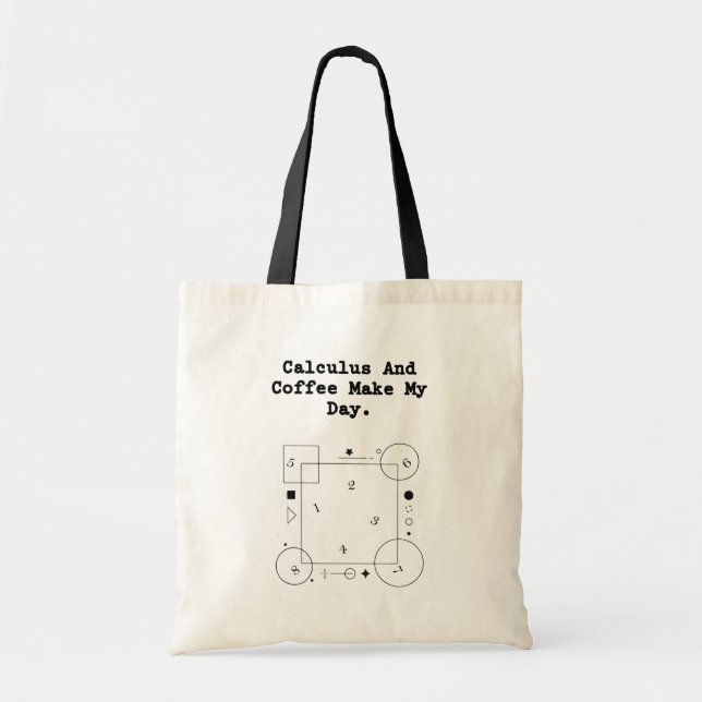 Bolsa Tote Calculus & Coffee Lover| Math Teacher Daily Ritual (Frente)