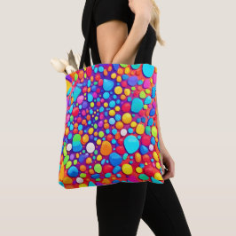 Bolsa Tote Caleidoscópio de Abstrato vibrante