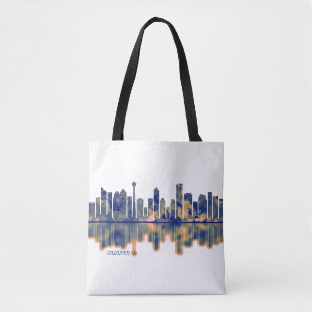 Bolsa Tote Calgary Skyline (Frente)