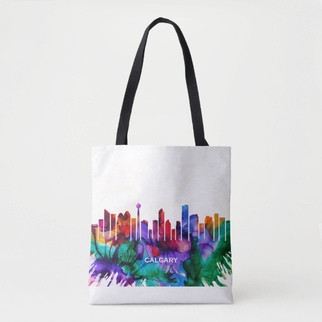Bolsa Tote Calgary Skyline (Frente)