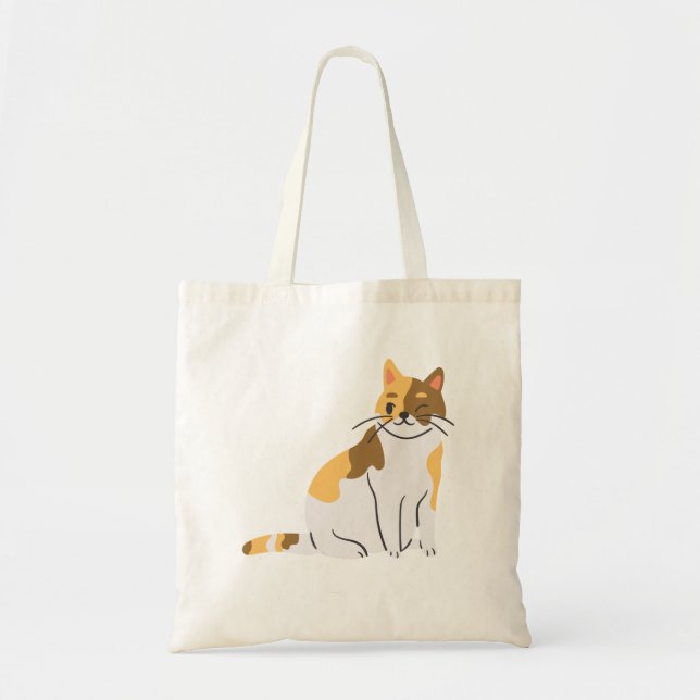 Bolsa Tote Calico Essential,Calico Portrait,Cute Calico Cat T (Frente)