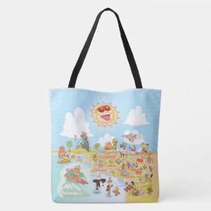 Bolsa Tote California Beach Paradise