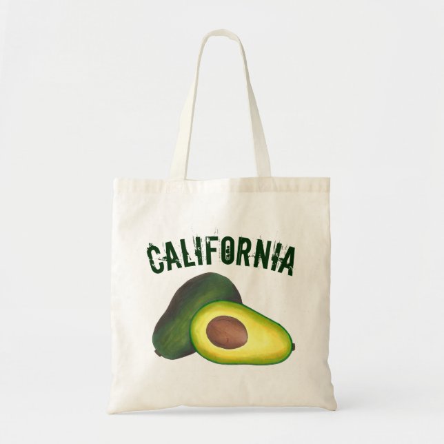 Bolsa Tote California Cali Avocado Avocadoes Comida de Saúde (Frente)