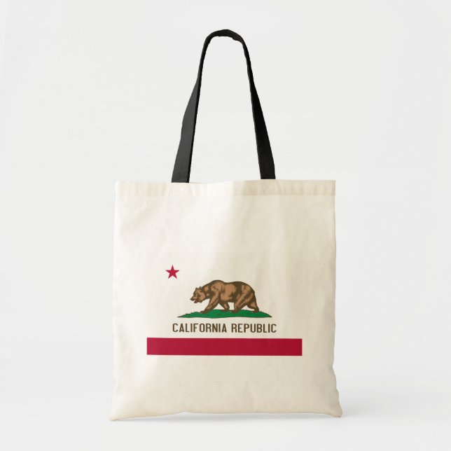 Bolsa Tote California Cali Republic Bear Flag, Estados Unidos (Frente)