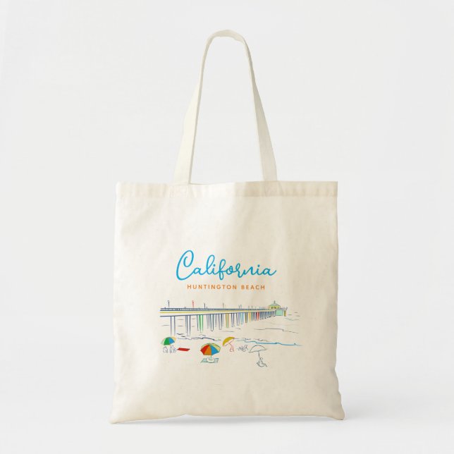 Bolsa Tote California Huntington Beach (Frente)