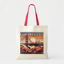 California Poppy & SF Skyline Orgulho Tote
