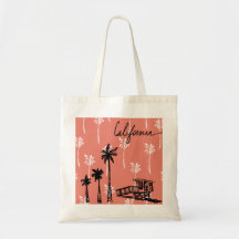 califórnia vibes tote bag (coral) V2