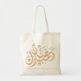 Bolsa Tote Caligrafia arábica de Ramadan mubarak