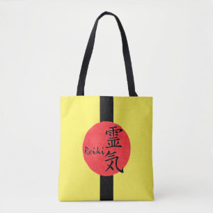 Bolsa Tote Caligrafia De Reiki E Palavra 1