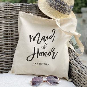 Bolsa Tote Caligrafia madrinha de honra