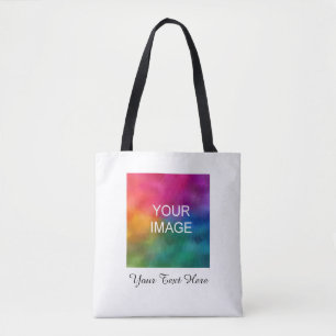 Bolsa Tote Caligrafia personalizável de Modelo de texto de fo