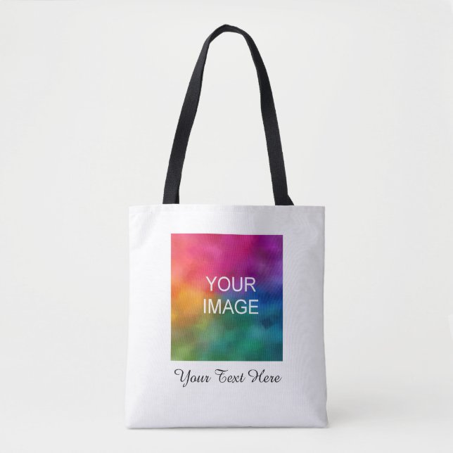 Bolsa Tote Caligrafia personalizável de Modelo de texto de fo (Frente)