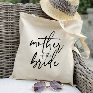 Bolsa Tote Caligrafia presente de casamento chique para a mãe