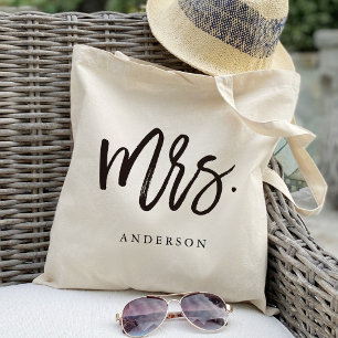 Bolsa Tote Caligrafia Sra. Moderno Chic