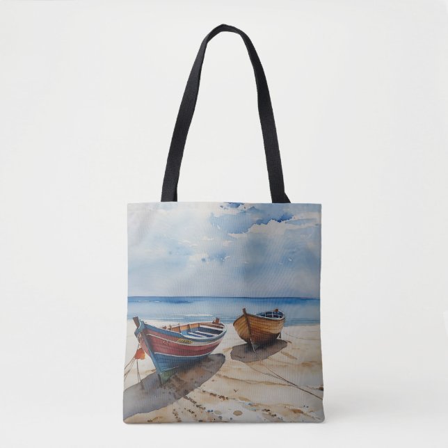 Bolsa Tote "Calma Costeira" Uma Salvação Do Mar De Barco De A (Frente)