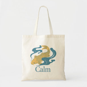 Bolsa Tote Calmo – Símbolo Japonês de Koi da Paz Interior