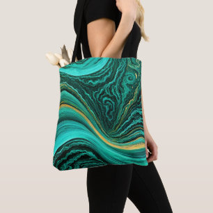 Bolsa Tote Camadas "Mijas" de safira e sol