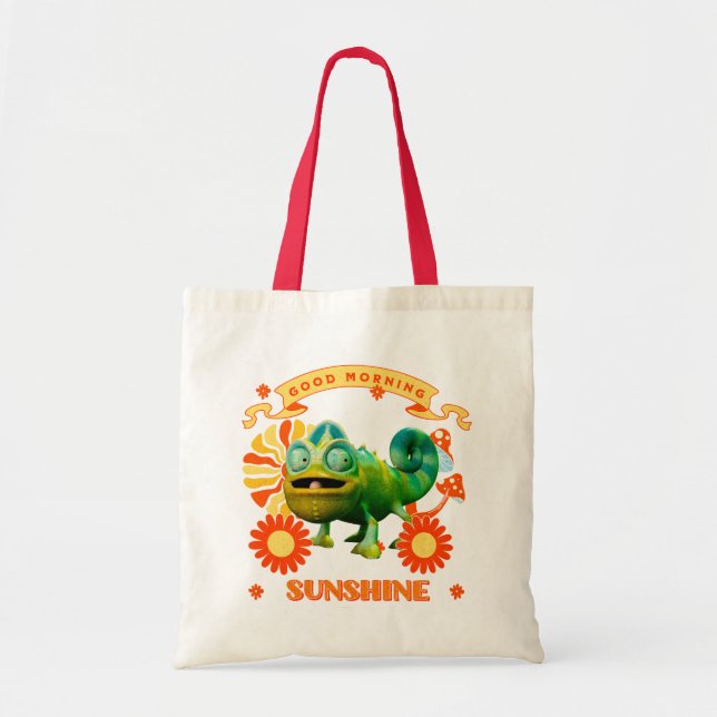 Bolsa Tote Camaleão Engraçado Bom Dia Sol (Frente)