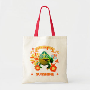 Bolsa Tote Camaleão Engraçado Bom Dia Sol Retro Arte