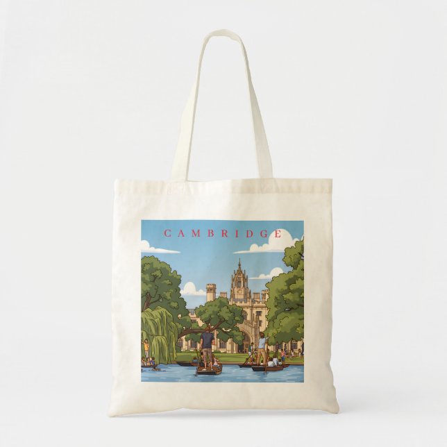 Bolsa Tote Cambridge river Cam view tote bag (Frente)