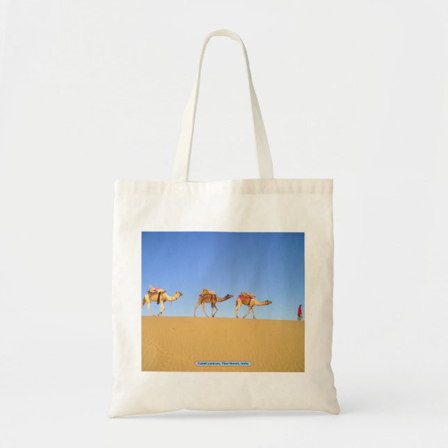 Bolsa Tote Camel caravan, Thar Desert, Índia (Frente)