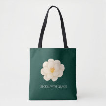 Camélia Branca Elegante - Floral Botânica Verde Pr