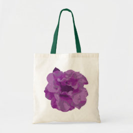 Bolsa Tote Camélia Flor Moderne Roxa