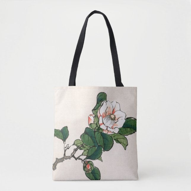 Bolsa Tote Camelia por Kōno Bairei (Frente)