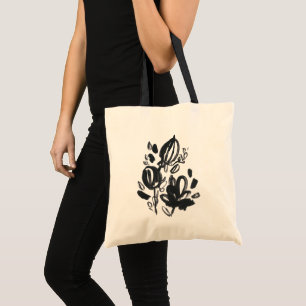 Bolsa Tote Cameo Bloom - Preto e Branco