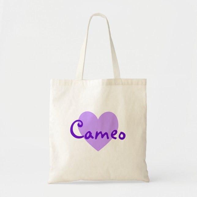 Bolsa Tote Cameo em Roxo (Frente)