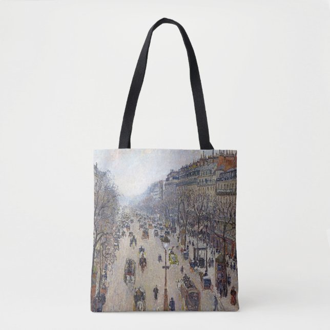 Bolsa Tote Camille Pissarro - Boulevard Montmartre, manhã (Frente)