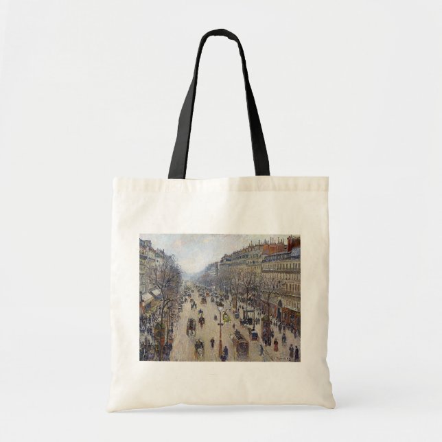 Bolsa Tote Camille Pissarro - Boulevard Montmartre, manhã (Frente)