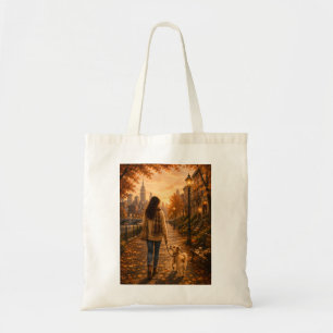 Bolsa Tote Caminhada Aconchegante de Outono com Minha Melhor