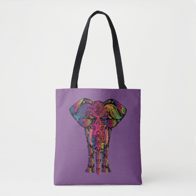 Bolsa Tote Caminhada do elefante (Frente)