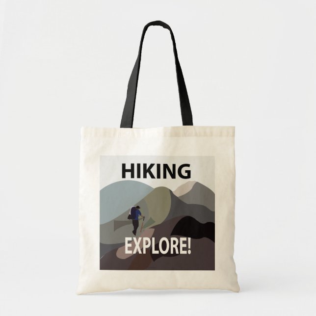 Bolsa Tote Caminhada Explorar Montanhas Caminhada  (Frente)