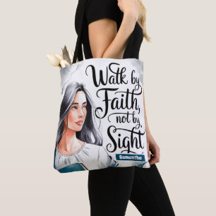 Bolsa Tote Caminhada Personalizada Por Mulheres Cristãs Faith