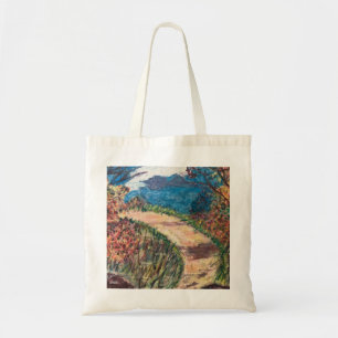 Bolsa Tote Caminhando ao longo de um caminho