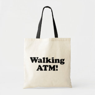 Bolsa Tote Caminhando no caixa eletrônico!