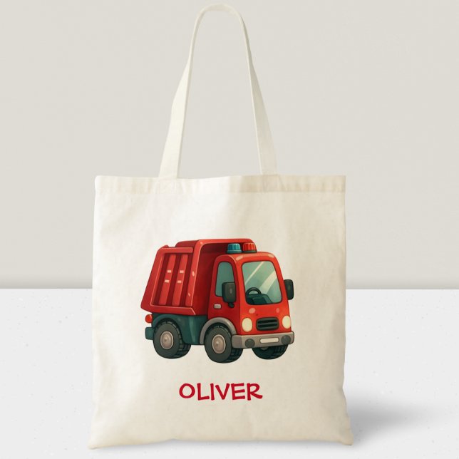Bolsa Tote Caminhão Basculante Vermelho Fofo (Criador carregado)